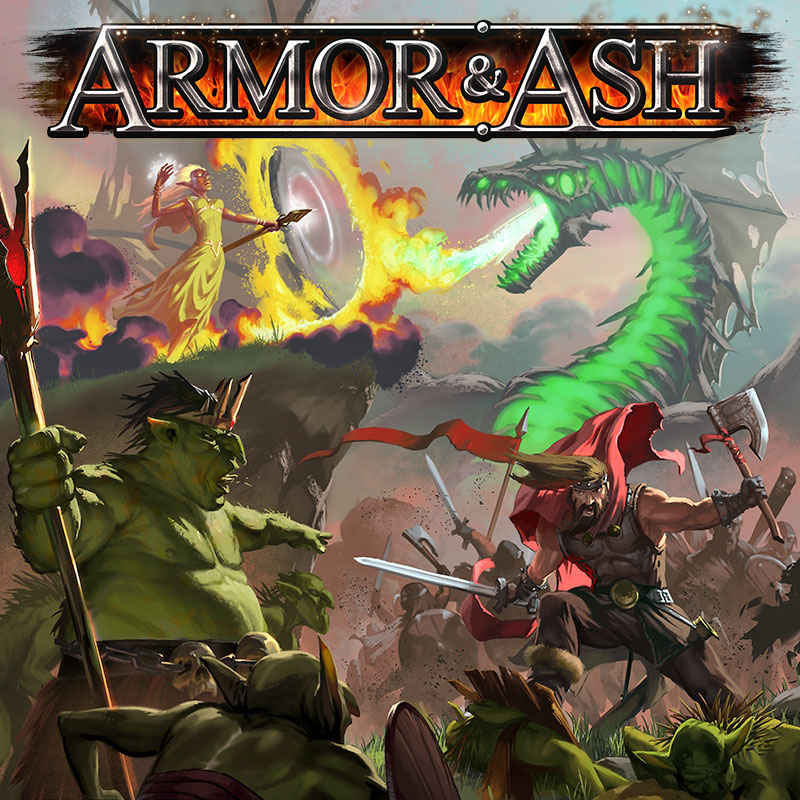 Armor & Ash Card Game Box Cover
